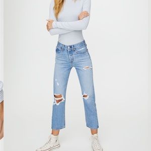 Levi’s wedgie straight denim jeans